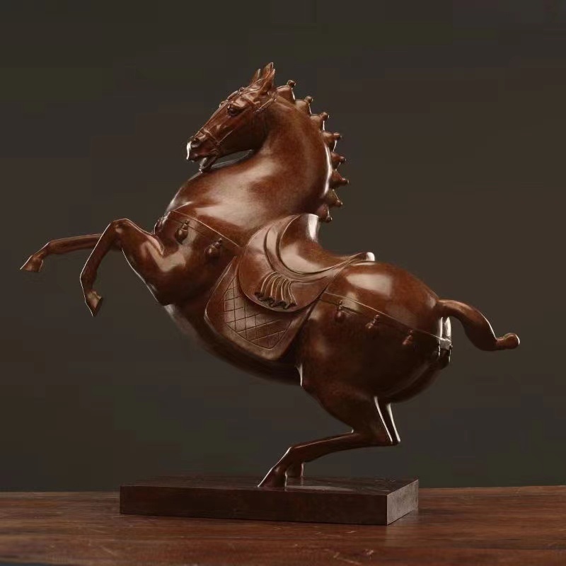 Savakoo Bronze horse sculpture,living room horse ornaments