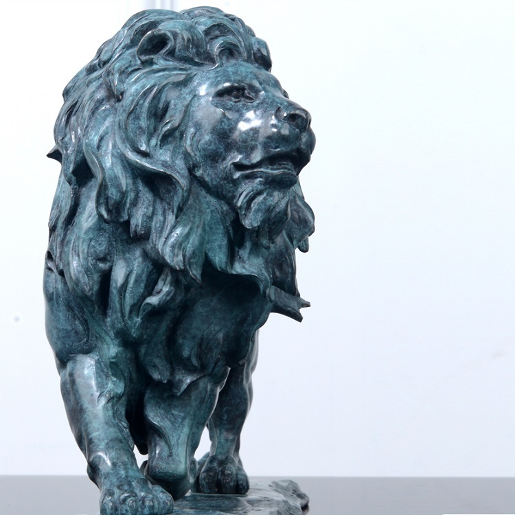 Savakoo Bronze Lion King Sculpture, Art Opening Gift