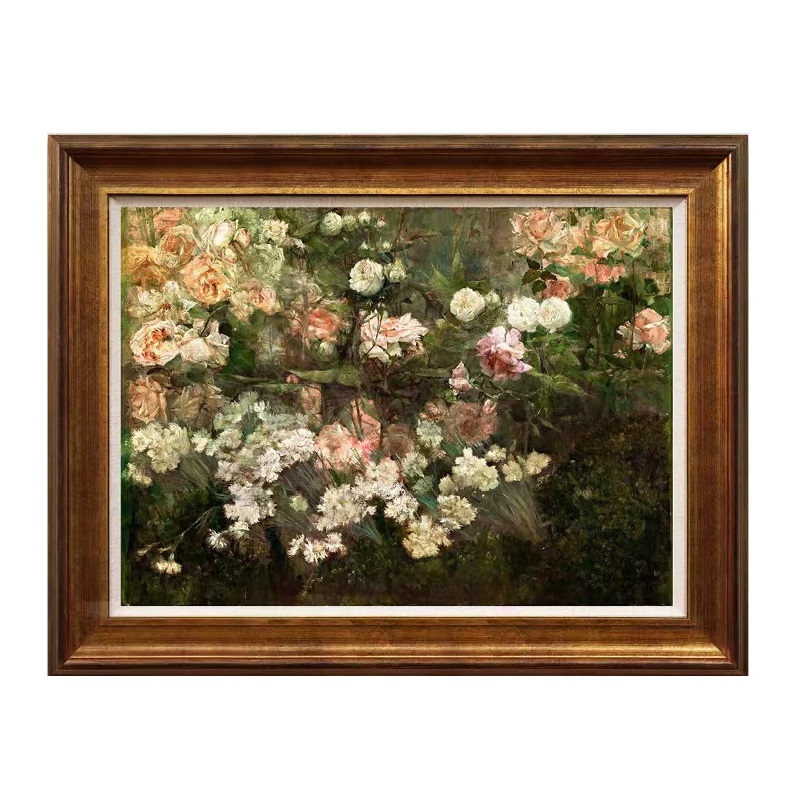 Maria Okie-Garden in May,landscape oil painting Decorative painting