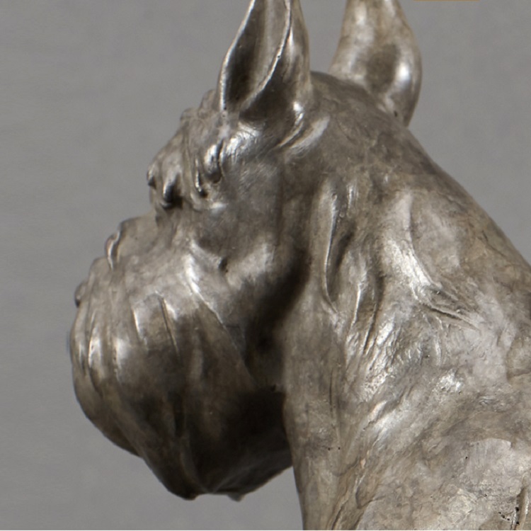 Savakoo Bronze dog Sherina sculpture,children's room ornaments