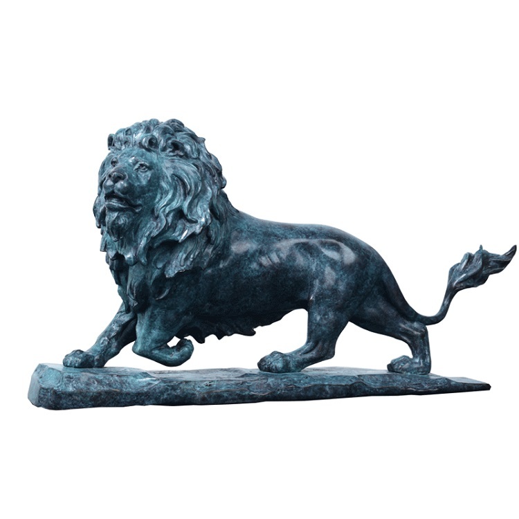 Savakoo Bronze Lion King Sculpture, Art Opening Gift