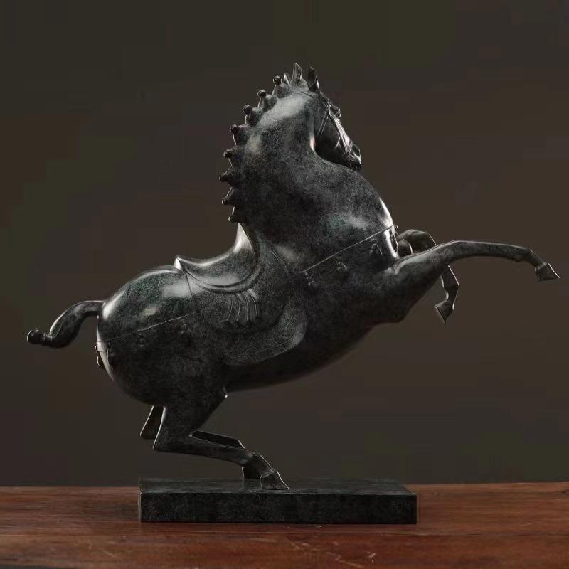 Savakoo Bronze horse sculpture,living room horse ornaments