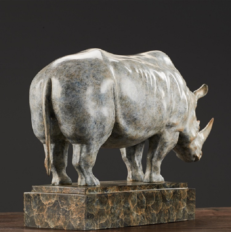 Savakoo Bronze rhinoceros ornament General rhinoceros