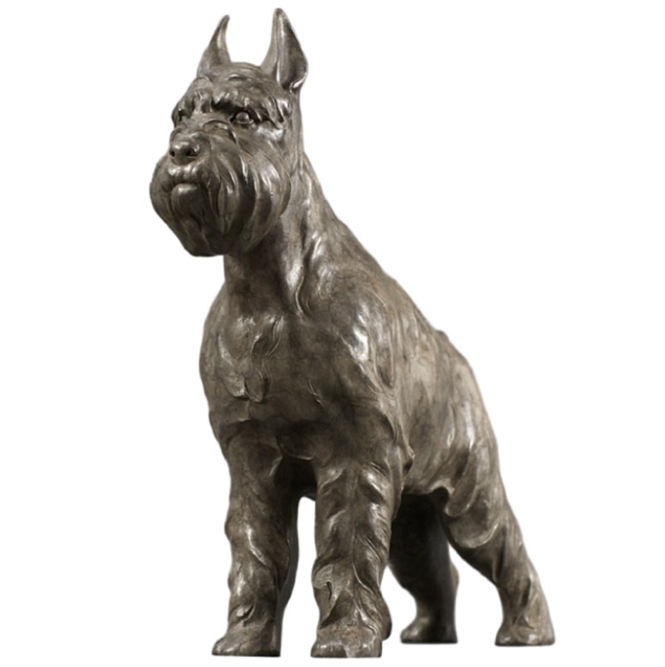 Savakoo Bronze dog Sherina sculpture,children's room ornaments
