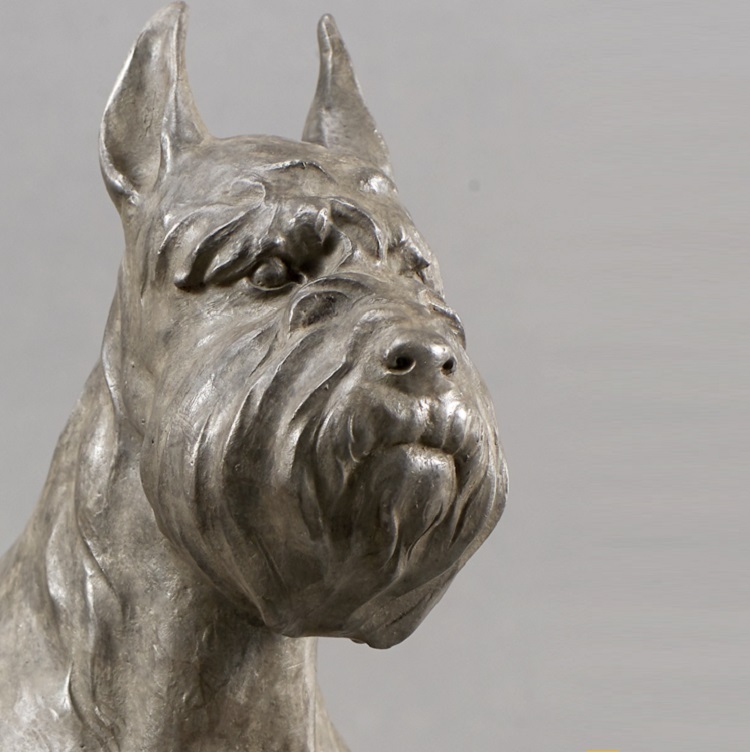 Savakoo Bronze dog Sherina sculpture,children's room ornaments