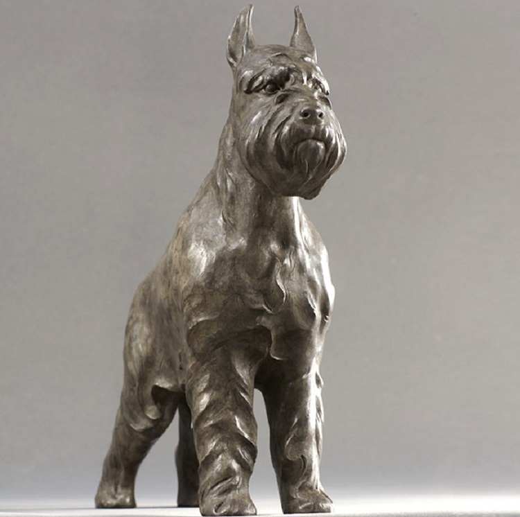 Savakoo Bronze dog Sherina sculpture,children's room ornaments