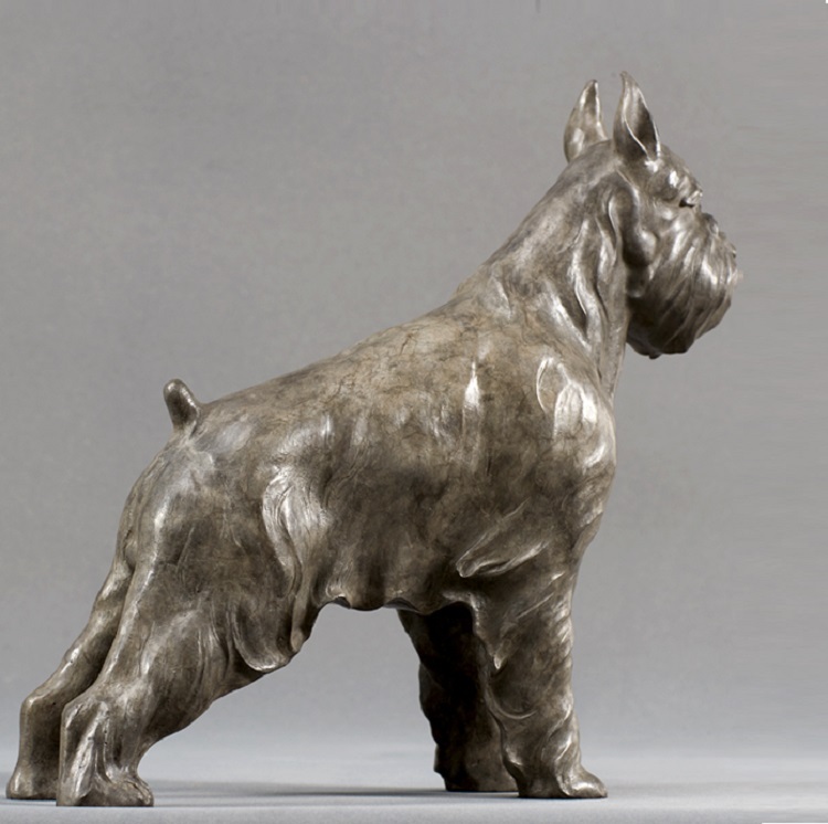 Savakoo Bronze dog Sherina sculpture,children's room ornaments