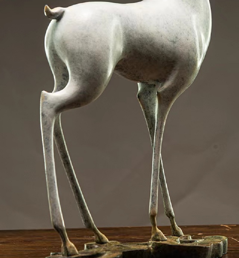 Savakoo Bronze nine-colored deer sculpture ornaments