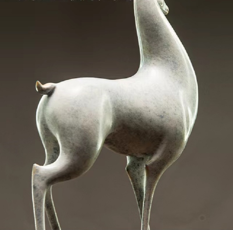 Savakoo Bronze nine-colored deer sculpture ornaments