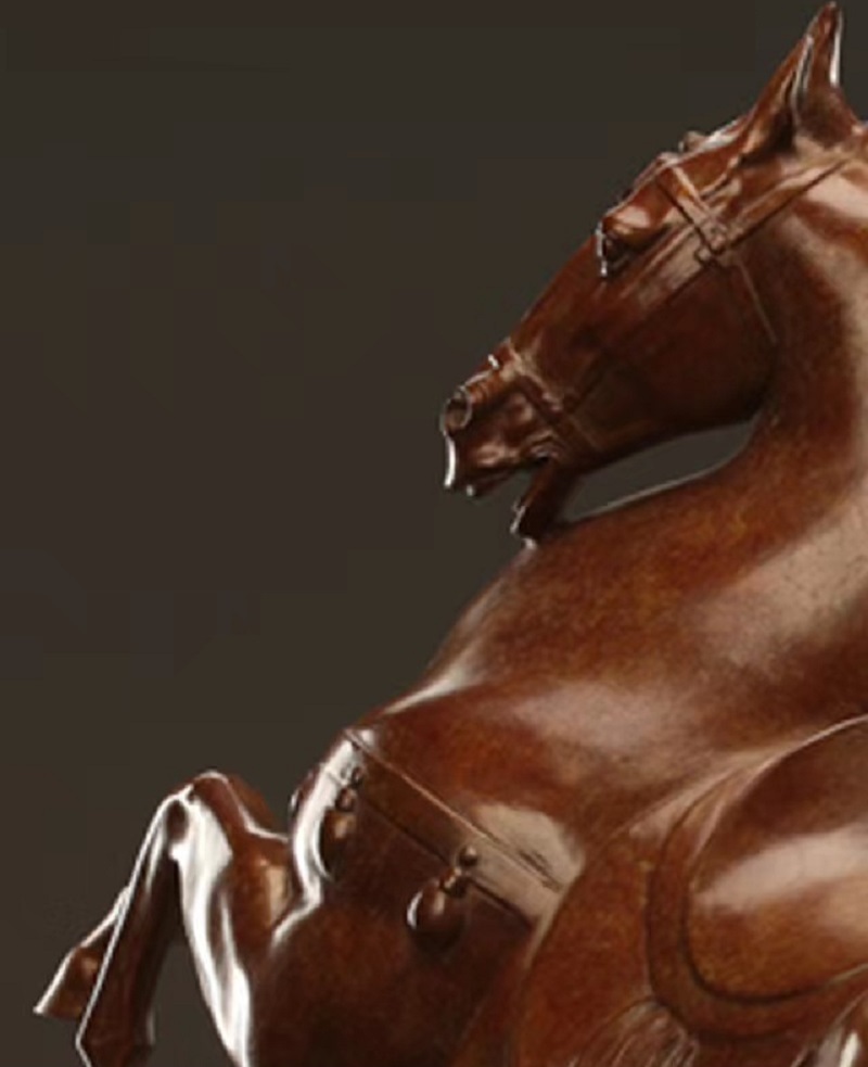 Savakoo Bronze horse sculpture,living room horse ornaments