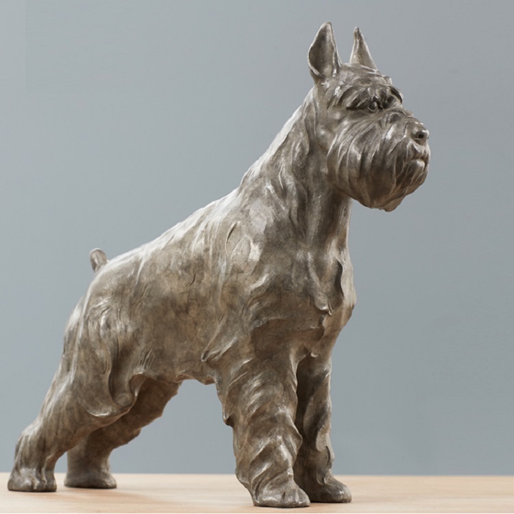 Savakoo Bronze dog Sherina sculpture,children's room ornaments
