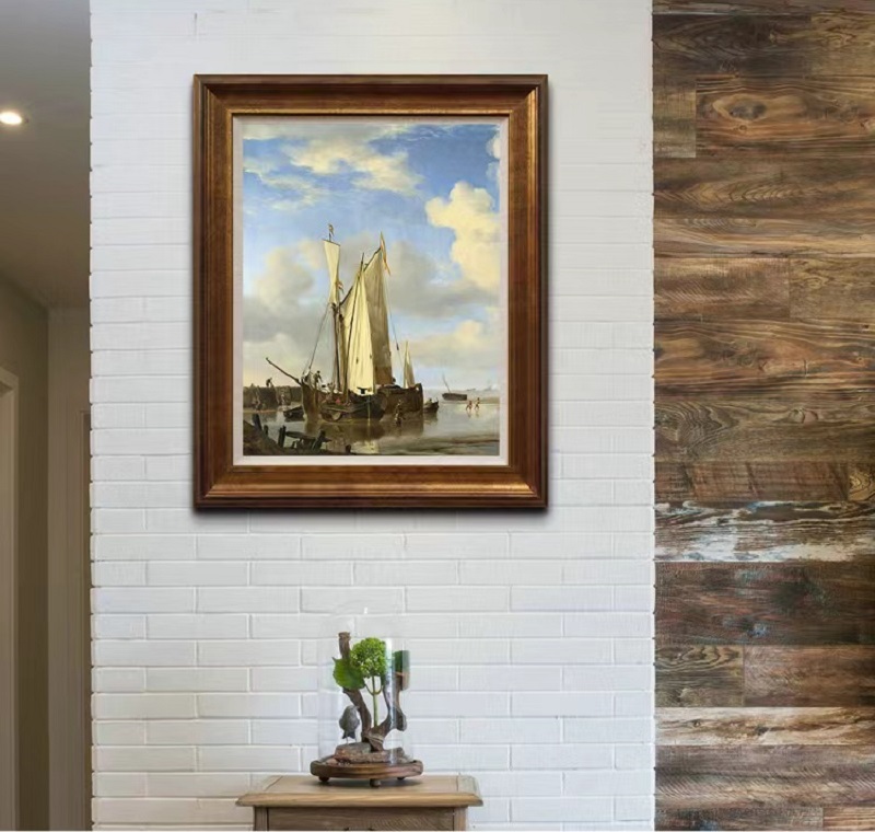Imitation of Wilhelm van der Velde,The Dutch fleet,oil painting