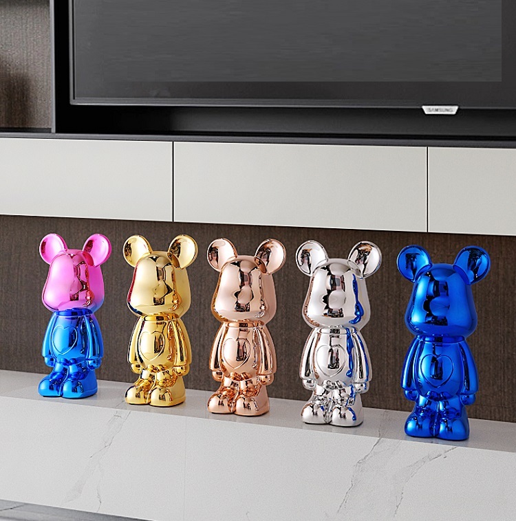 Savakoo Resin Violent bear ornaments,children's room decorations,children's love gifts