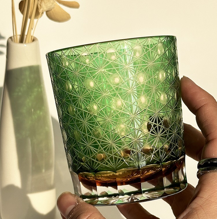Savakoo Hand-engraved crystal glasses,whiskey glasses