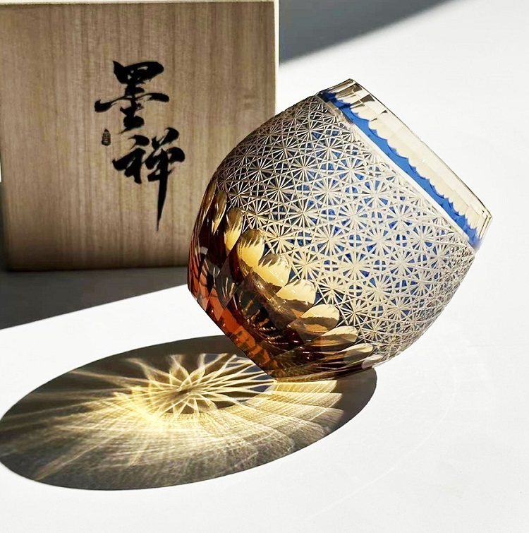 Savakoo Hand-engraved crystal glasses,whiskey glasses