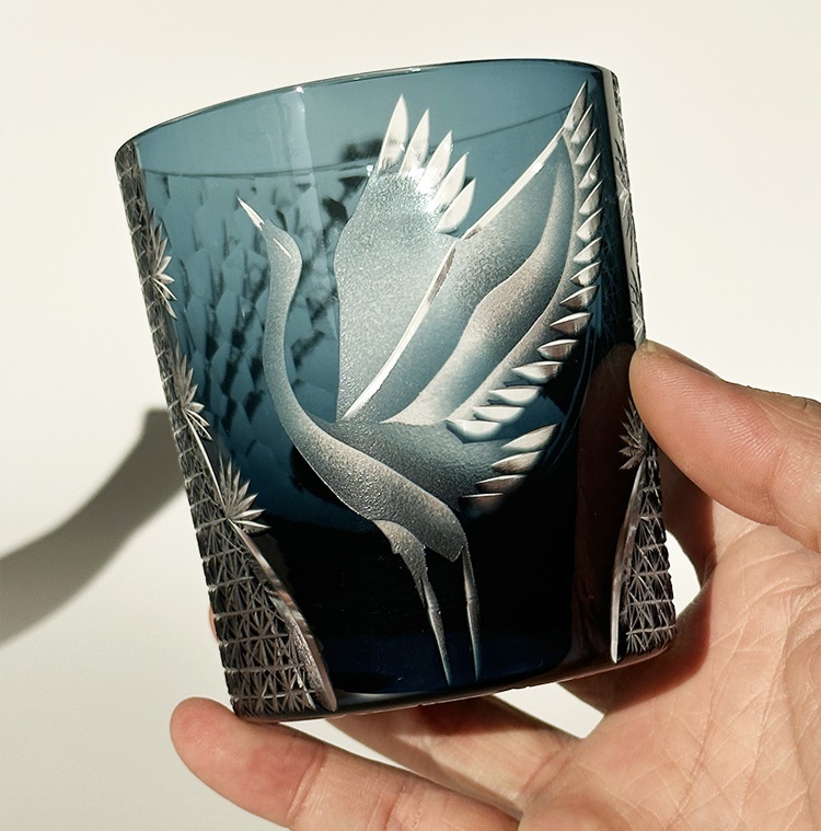 Savakoo Hand-engraved crystal glasses,whiskey glasses