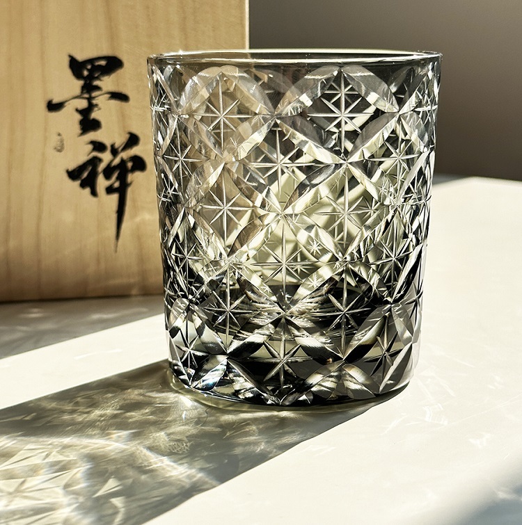 Savakoo flower pattern whiskey glass,hand-engraved crystal glass