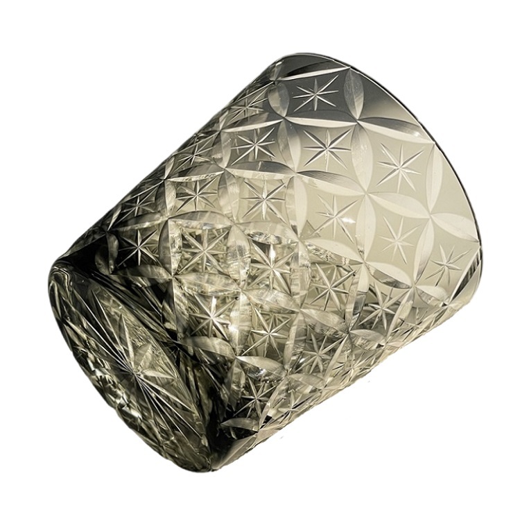 Savakoo flower pattern whiskey glass,hand-engraved crystal glass