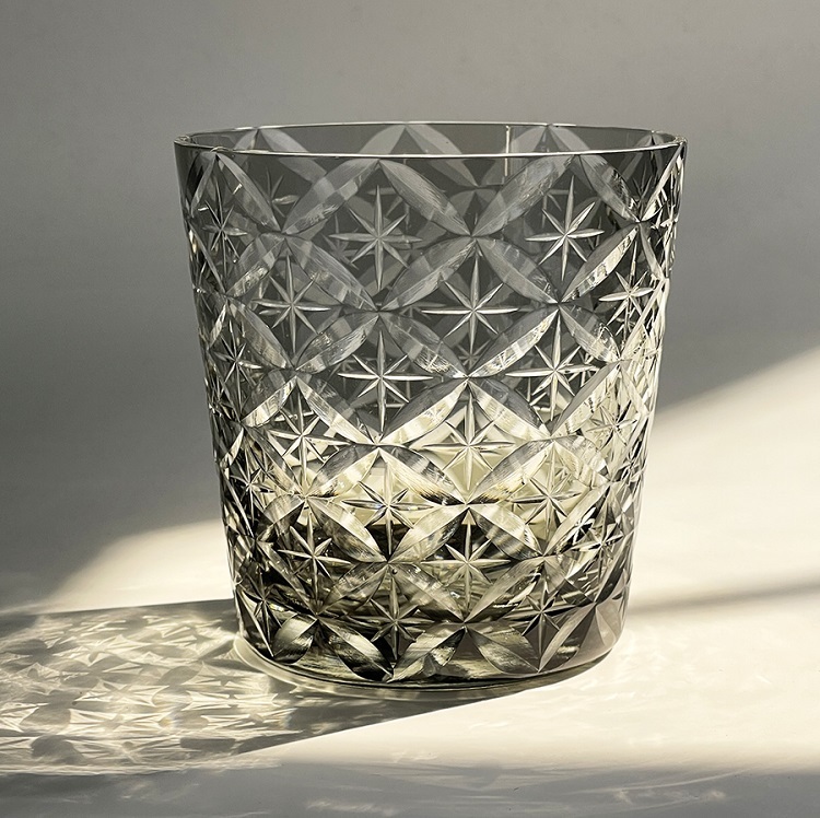 Savakoo flower pattern whiskey glass,hand-engraved crystal glass