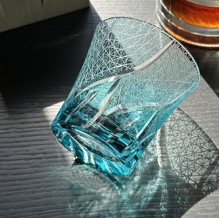 Savakoo Hand-engraved crystal glasses,whiskey glasses