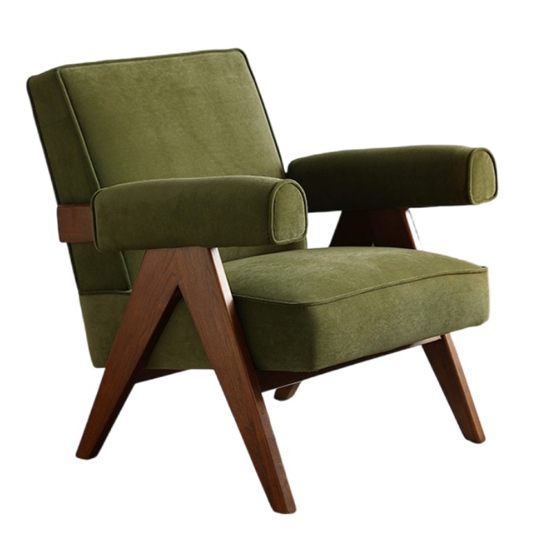 Savakoo Chandigarh sofa velvet,vintage wood