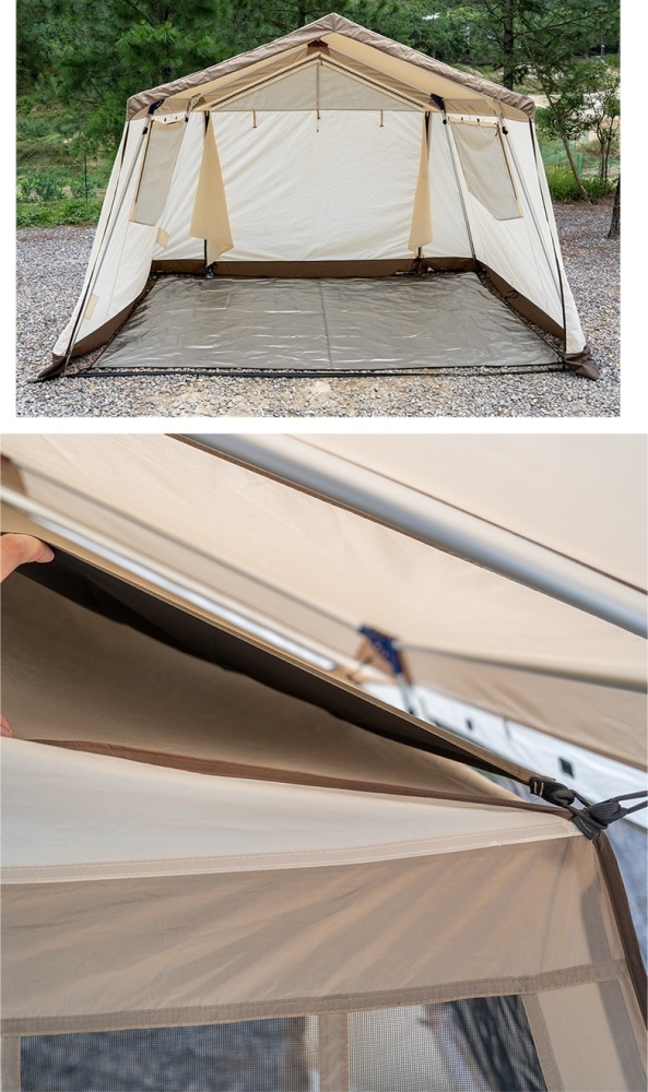 White outdoor camping tent