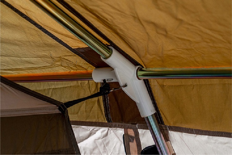 White outdoor camping tent