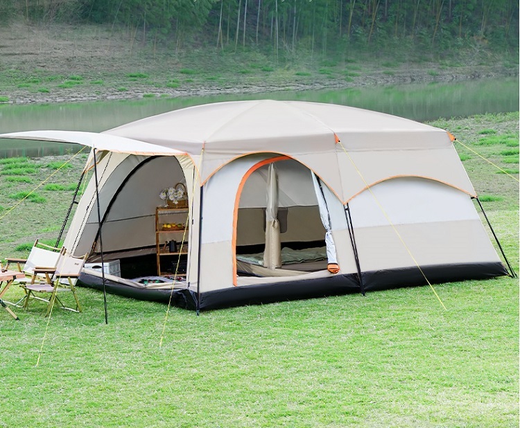 Two bedrooms and one living room outdoor camping