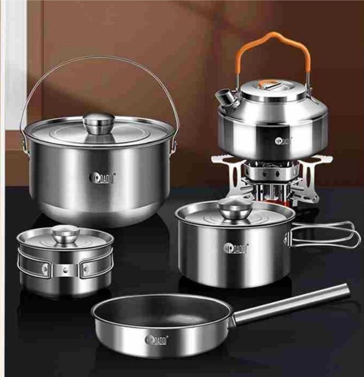 Stainless steel outdoor cooker