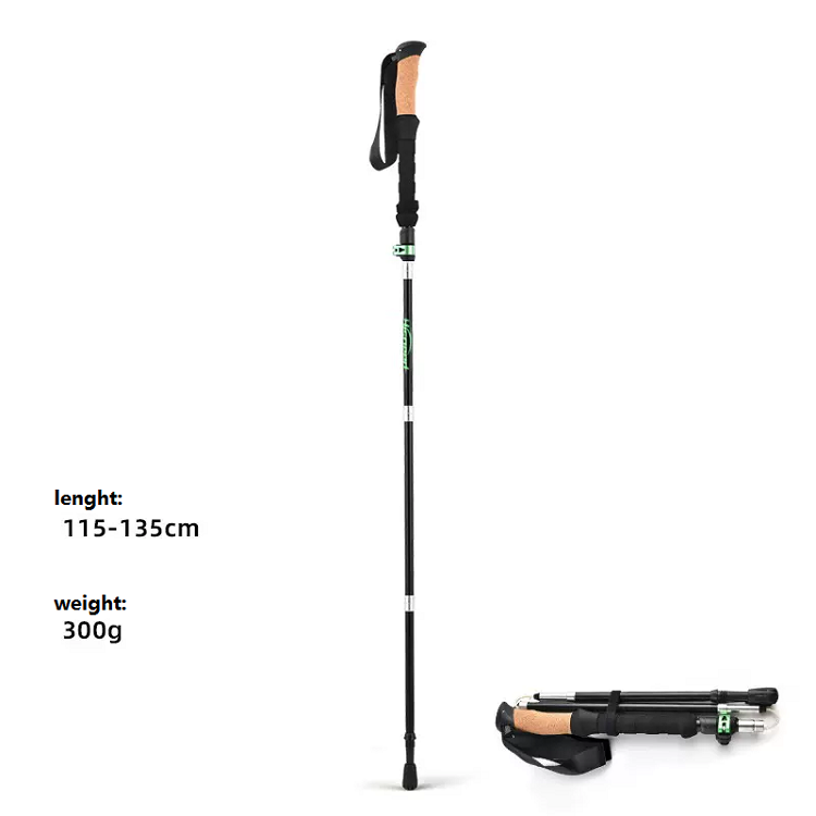 Three-section folding climbing stick