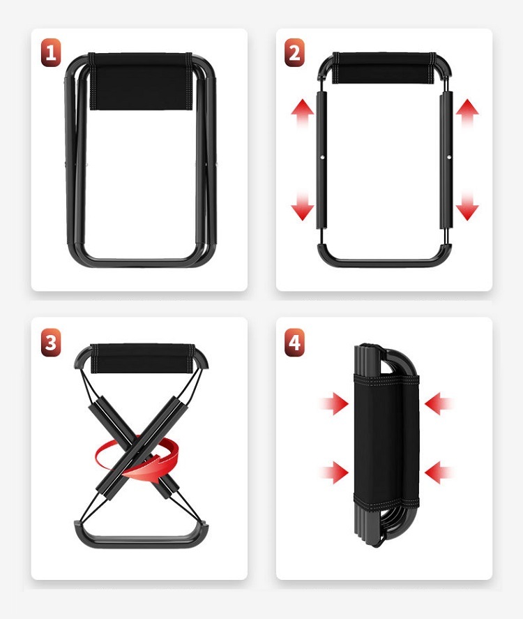 Portable folding stool