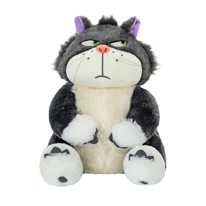 14-inch Lucifer Cat Plush Toy - Anime Collectible Stuffed Animal Doll