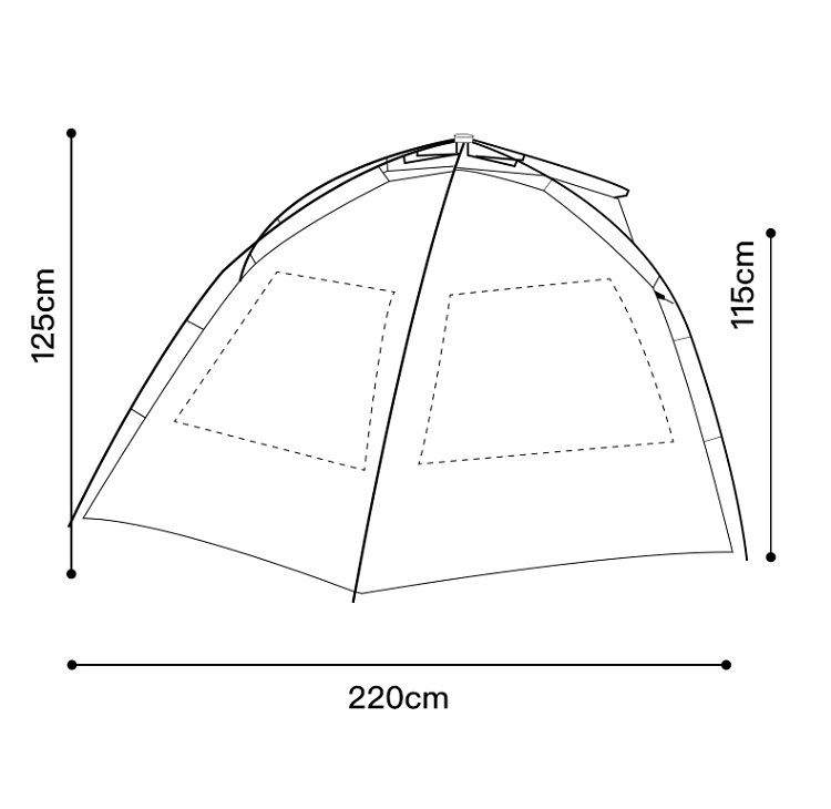 Fully automatic quick opening folding tent