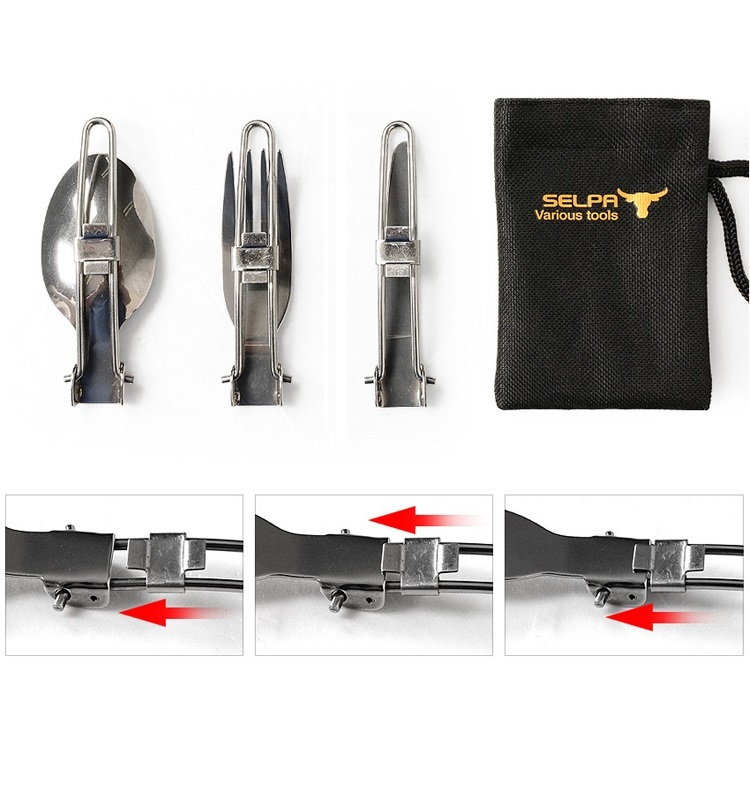 Portable camping tableware