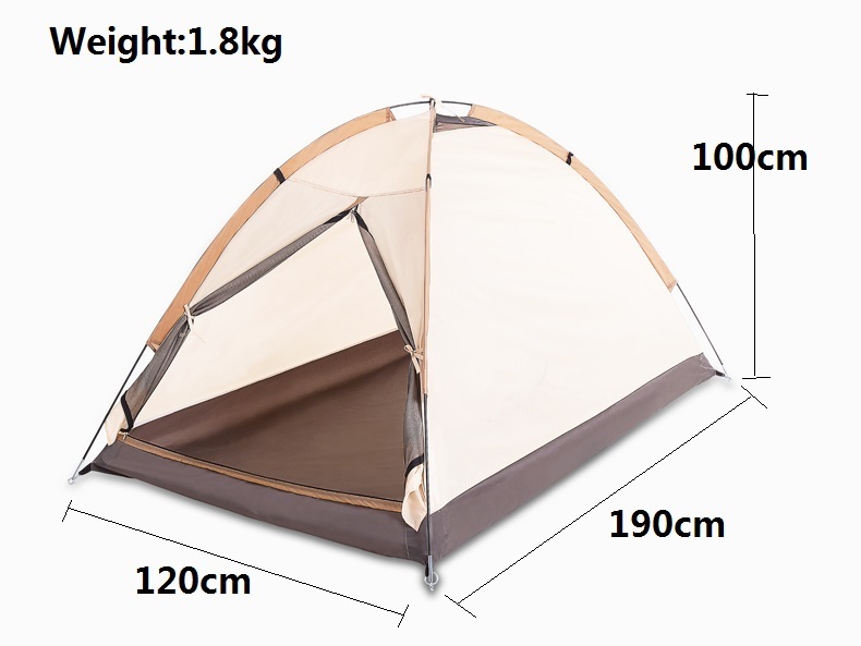 Portable folding single tent