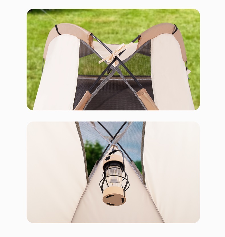 Portable folding single tent