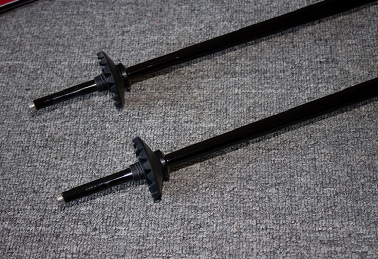 All-aluminum double-plate snowstick