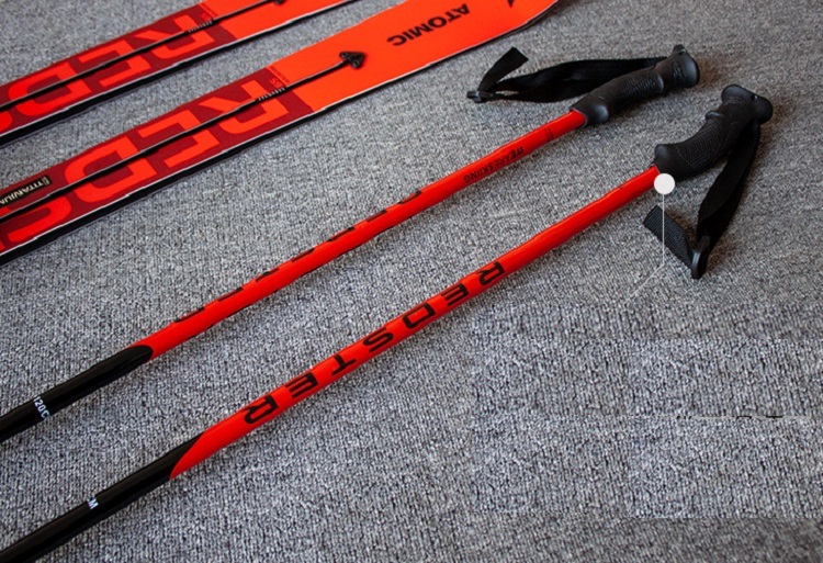 All-aluminum double-plate snowstick