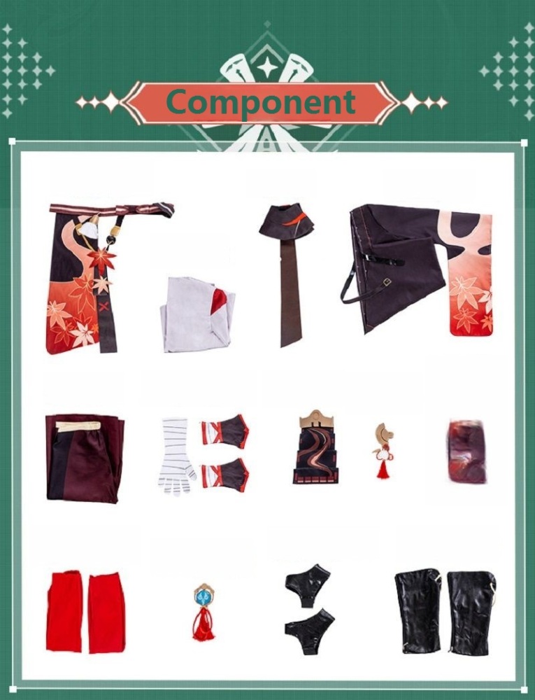 Genshin Kaedehara Kazuha  Cosplay Costume