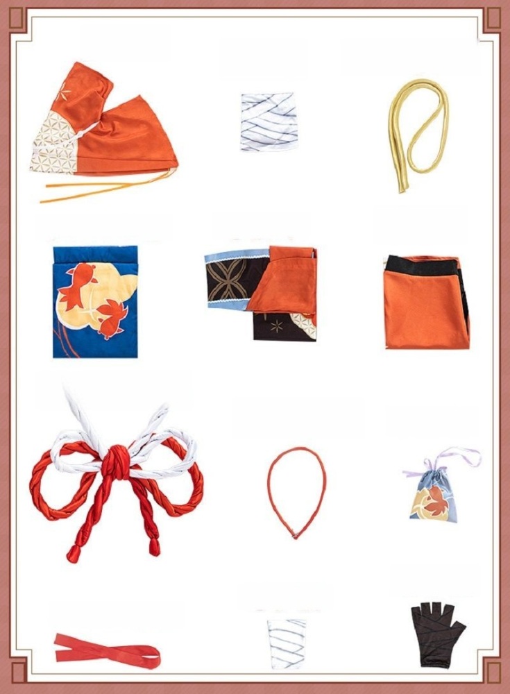 Genshin Yoimiya Cosplay Costume