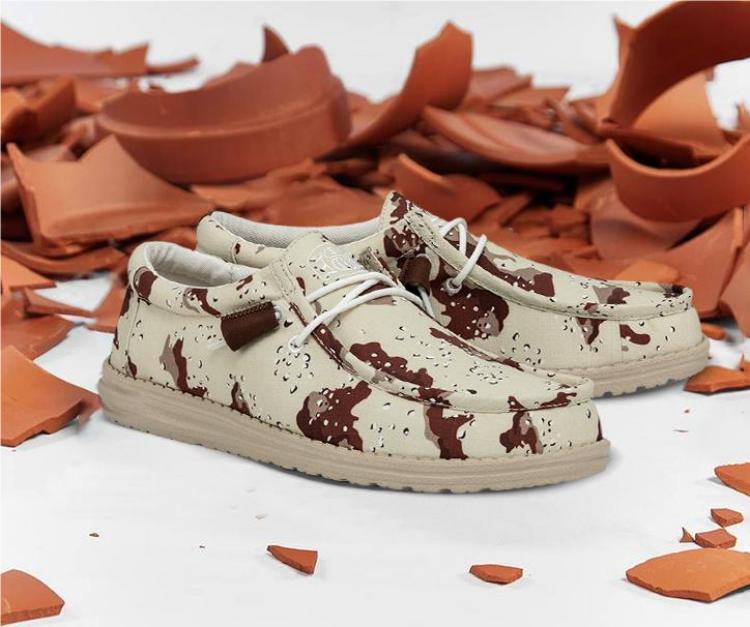 Men's Spotted Printed Canvas Shoes