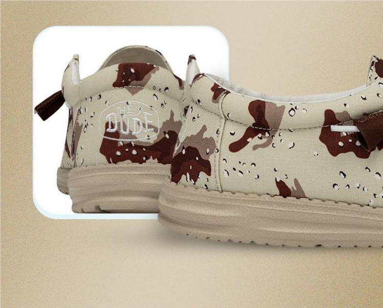 Men's Spotted Printed Canvas Shoes