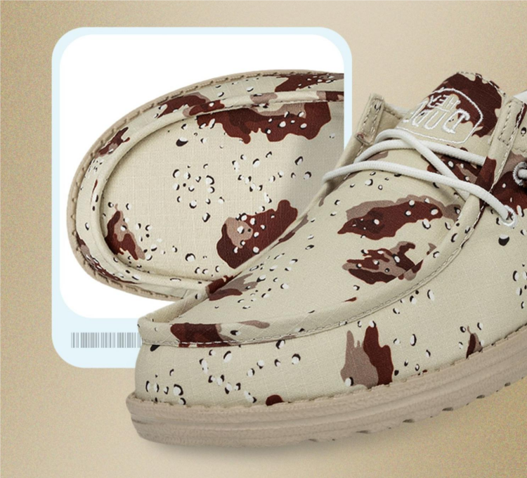 Men's Spotted Printed Canvas Shoes