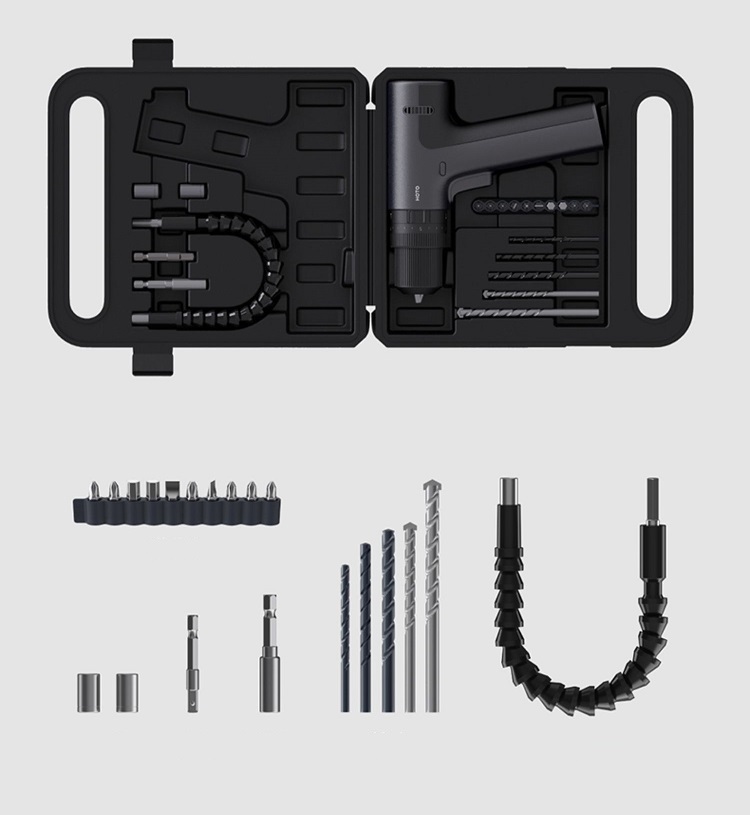 Household electric drill set