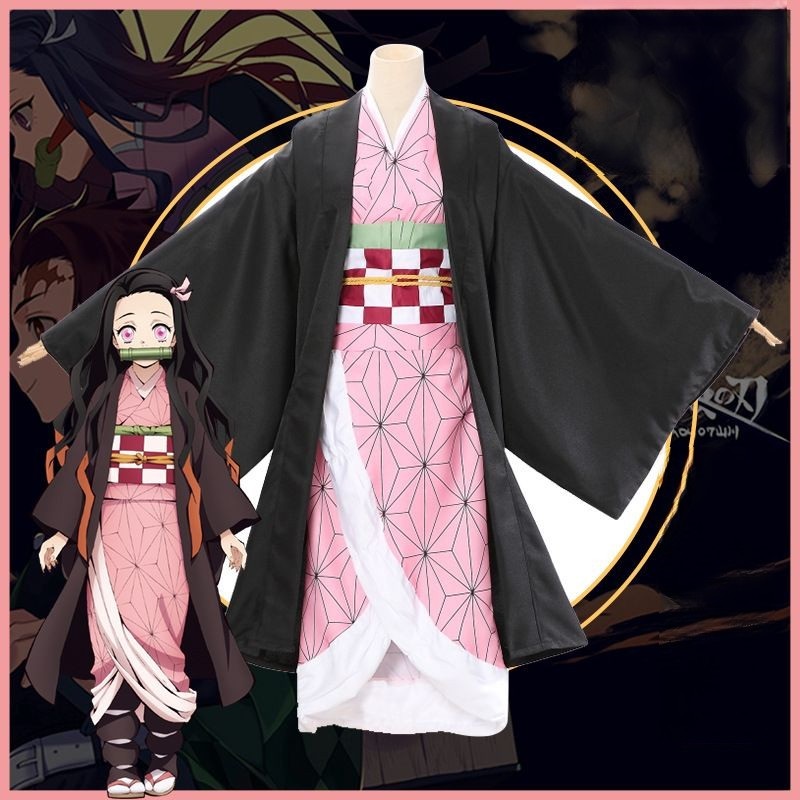 thumbnail image 2 of Mua Kamado Nezuko Cosplay Horn With Tattoo Anime Cosplay Teeth Costume 2 of 11