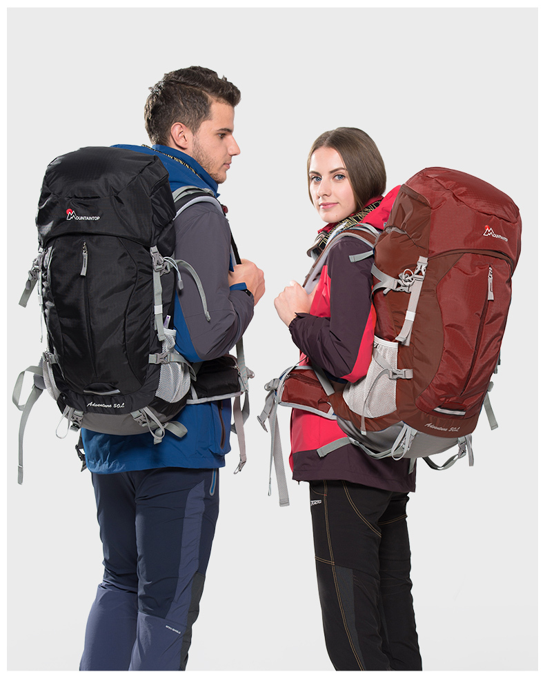 Outdoor hiking bag (Pomegranate red)
