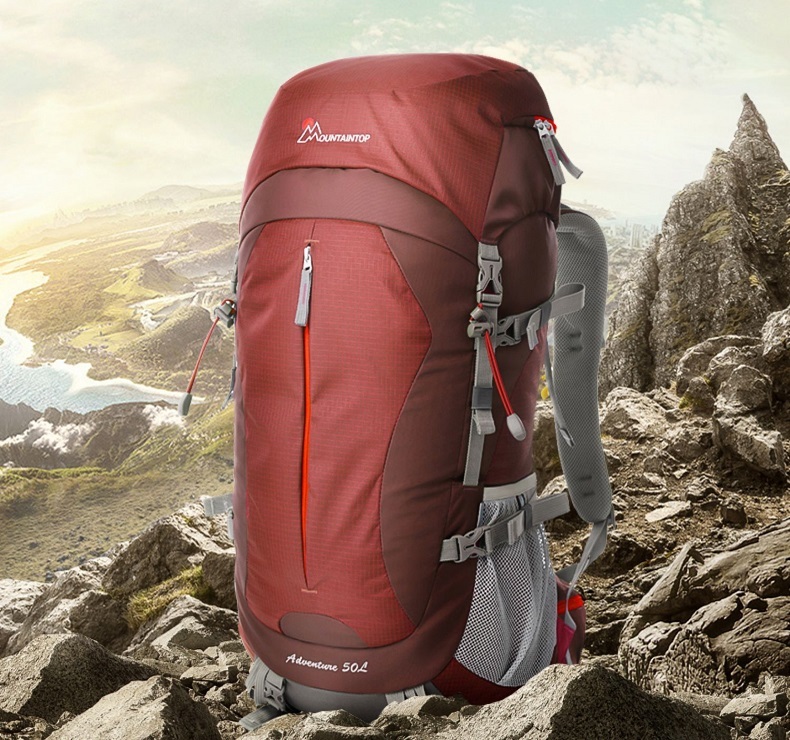 Outdoor hiking bag (Pomegranate red)