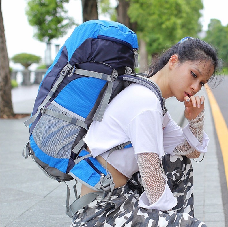 Outdoor hiking bag （sky blue）