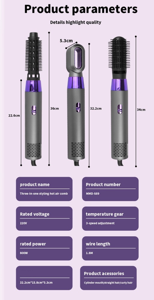 3-in-1 Styling Hot Air Comb