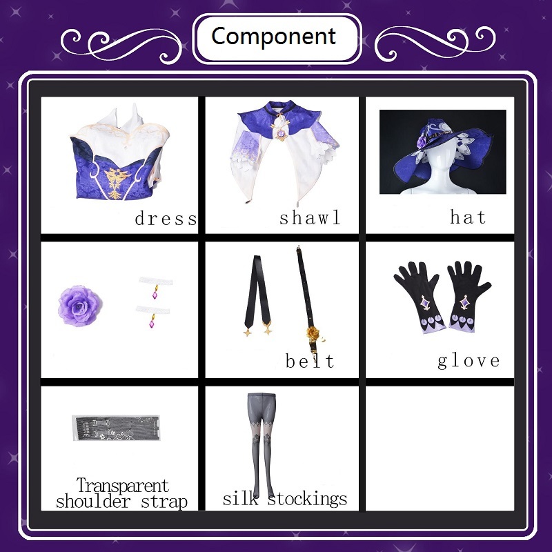 Genshin Lisa Cosplay Costume